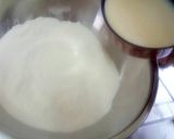 A picture of step 9 of Greek pan cake with honey.