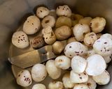 A picture of step 1 of Makhana Kheer.