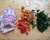 Foto del paso 1 de la receta: Tortilla saludable con pimiento y espinaca