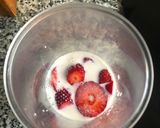 Foto del paso 1 de la receta: Smoothie de arándanos y fresas🍓