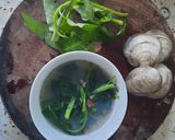 Hình bước làm 3 của món Canh ngán rau muống