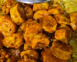 A picture of step 5 of Arbi Masala Fry.