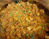 A picture of step 4 of Broken wheat veg biryani.