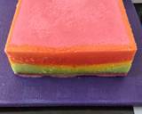 Mini Rainbow Roll Cake langkah memasak 7 foto