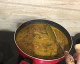 A picture of step 11 of Sindhi Style: 'Lal Math' or 'Lal Saag Dal'.