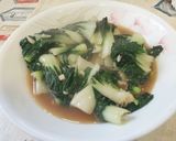 A picture of step 3 of Stir fry NaiBai with garlic.