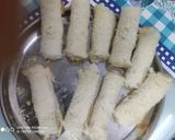 A picture of step 6 of Bread malai roll.