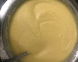 A picture of step 3 of Moong Dosa with sambhar.