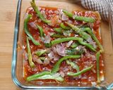 A picture of step 6 of Capsicum Lasagna In Air Fryer.