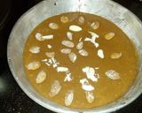 A picture of step 5 of Bourbon biscuit cake.