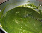A picture of step 4 of Palak paneer.
