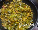 A picture of step 3 of Brussel Sprouts and Flat Beans Stir Fry.