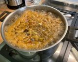 Une image de l'étape 28 de Soupe de lentilles aux tomates, poivrons et bouillon de gambas.