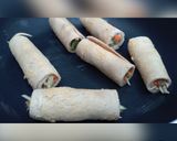 A picture of step 9 of Chicken vegetables Bread rolls.