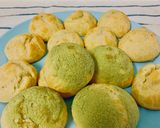 Hình bước làm 2 của món Matcha Cream Puff(Bánh su kem trà xanh)