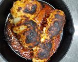 A picture of step 4 of Pizza Hasselbeck potatoes.