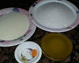 A picture of step 1 of Halwa puri    sehri special.