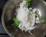 A picture of step 1 of Matar paneer kofta.