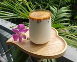 Hình bước làm 2 của món Sinh tố dừa sáp cà phê