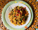 A picture of step 7 of Smoke Veggie Biryani.