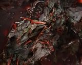 A picture of step 2 of Laal Saag Bhaji.