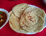 A picture of step 9 of Hyderabadi bidari paratha.