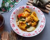 Foto langkah ke 6 dari resep Lontong Sayur Ayam Tahu.