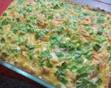 A picture of step 3 of Chicken Quiche 烤鸡丝蔬菜蛋饼.