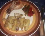 Foto del paso 5 de la receta: Pollo al horno y papas al horno con queso 😊