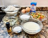 Foto del paso 1 de la receta: Pastel de nata relleno con crema y frutas confitadas