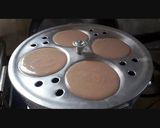 A picture of step 3 of Hershey's Chocolate idli.