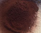 A picture of step 1 of Eggless Chocolate Cake.