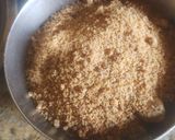 A picture of step 1 of Jaggery Halwa.