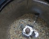 A picture of step 3 of Green chilli pickle.