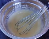 A picture of step 1 of Japanese cheese cake.