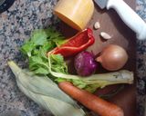 Foto del paso 1 de la receta: 34. Sopa de verduras y fideitos 🌽🥄
