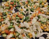 A picture of step 3 of Sambal fried rice.
