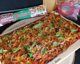 Foto del paso 12 de la receta: Pizza vegetariana de bocaditos de heura con salsa barbacoa