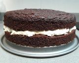 Foto del paso 9 de la receta Tarta de cumple! chocolate sin azúcar rellena de nata de coco