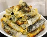 Hình bước làm 5 của món Chả giò thịt cuộn rong biển