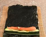 A picture of step 2 of California Roll (Uramaki Sushi) - Japanese #veganideas.