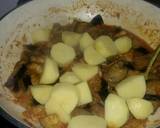 Aaloo bangan with white rice recipe step 8 photo