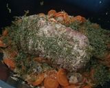 Une image de l'étape 6 de Rôti de veau moutarde et ses légumes en cocotte au Cook Expert.
