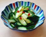 รูปขั้นตอนการทำที่ 4 ของ Speedy Cucumber Pickle (แตงกวาดองแบบง่าย)