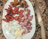 Foto del paso 1 de la receta: Guisantes con bacon y chorizo de toda la vida, fáciles y ricos, cada uno su toque unipersonal 😋