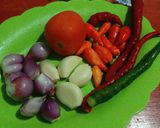 Foto langkah ke 1 dari resep Oseng tempe udang Pape kacang panjang.