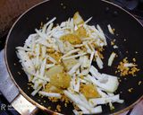 A picture of step 5 of Moong Dal Diye Lau Ghonto.