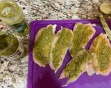 A picture of step 1 of Pesto mozzarella chicken.