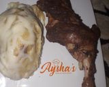 A picture of step 4 of Mashed potatoes and oven grilled chicken.