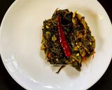 A picture of step 7 of Palak in Bihari Style.